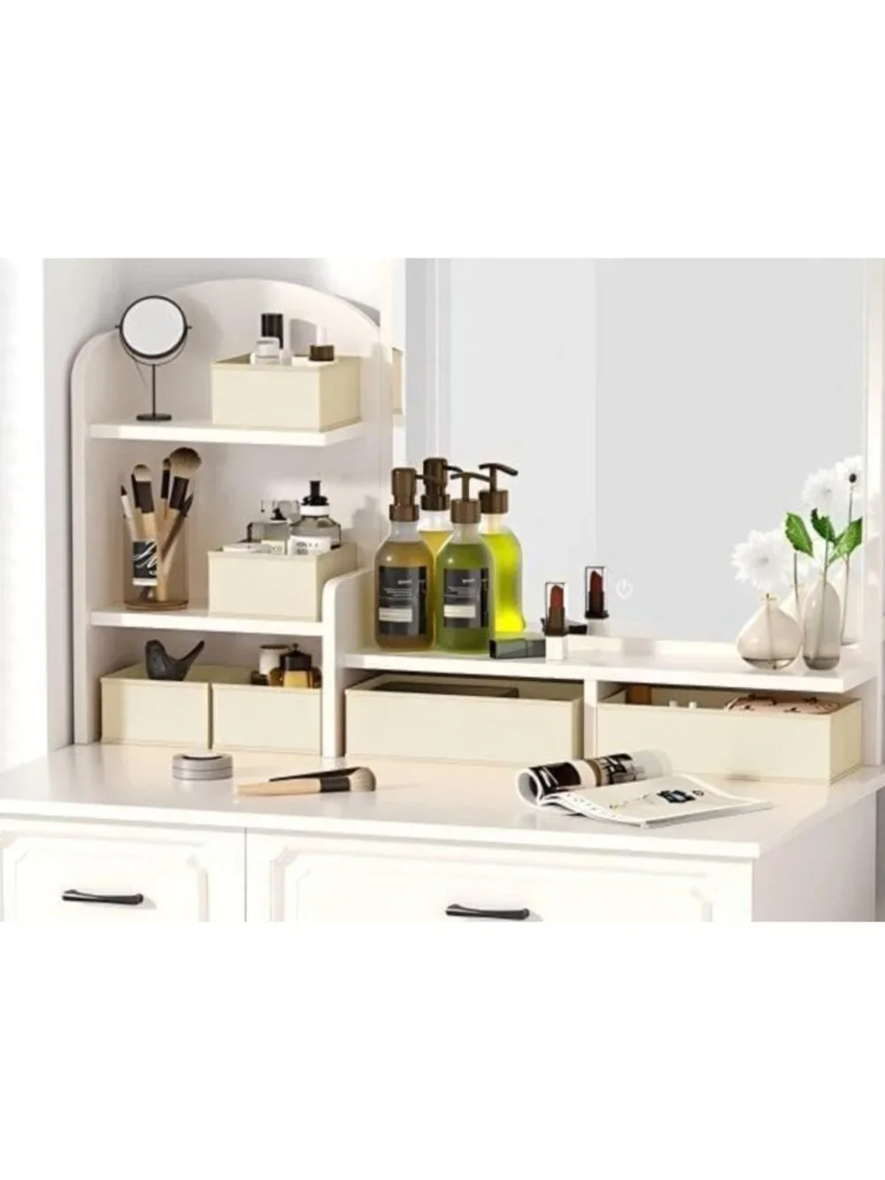 16-Piece Fabric Drawer Organizer Set - Closet Storage Bins for Clothes, Baby